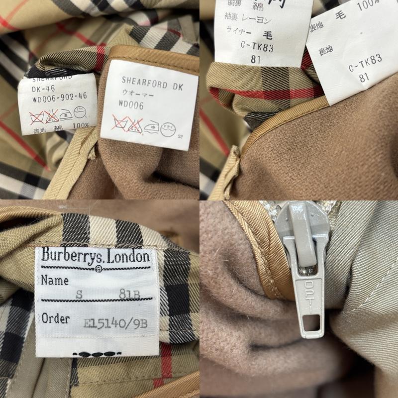 バーバリーズ BURBERRYS コート コート一般 80年代 ビンテージ ステンカラー コート ライナー取り外し可 C-TK83 OPTI 80s VINTAGE - メンズ USED 古着 中古 50162647