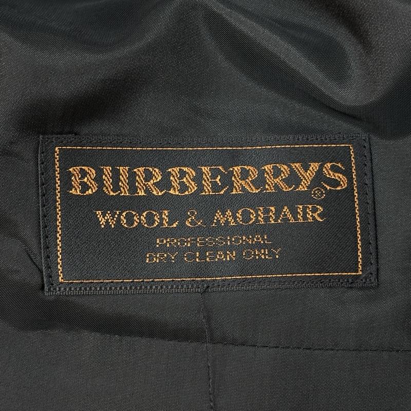 バーバリーズ BURBERRYS ジャケット、上着 ジャケット、ブレザー 90年代 ビンテージ モヘヤブレンド ウール テーラード ダブル ジャケット 90s VINTAGE - 黒 / ブラック / black メンズ USED 古着 中古 50162649