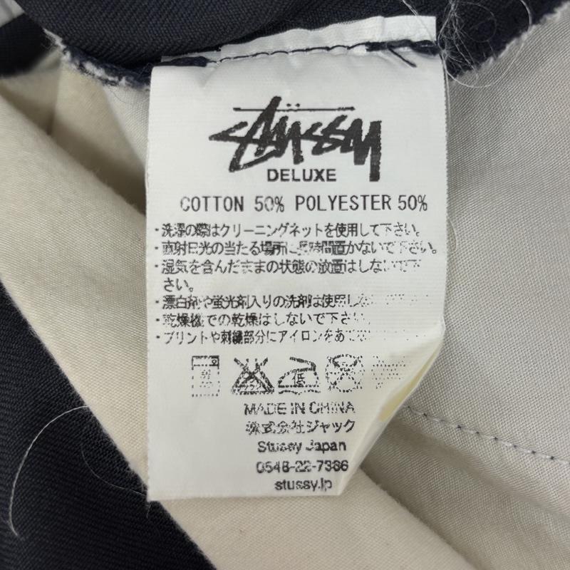 ステューシー STUSSY パンツ ショートパンツ DELUXE ワーク ショーツ ショート ハーフ パンツ Sリンクロゴ 34インチ 紺 / ネイビー / navy メンズ USED 古着 中古 50162651