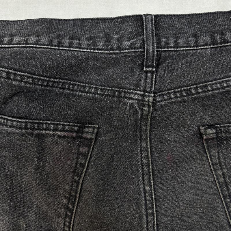 エクストララージ XLARGE パンツ デニム、ジーンズ 101234031010 DISTRESSED ダメージリペア加工 ブラック デニム パンツ 34インチ 黒 / ブラック / black メンズ USED 古着 中古 50162653