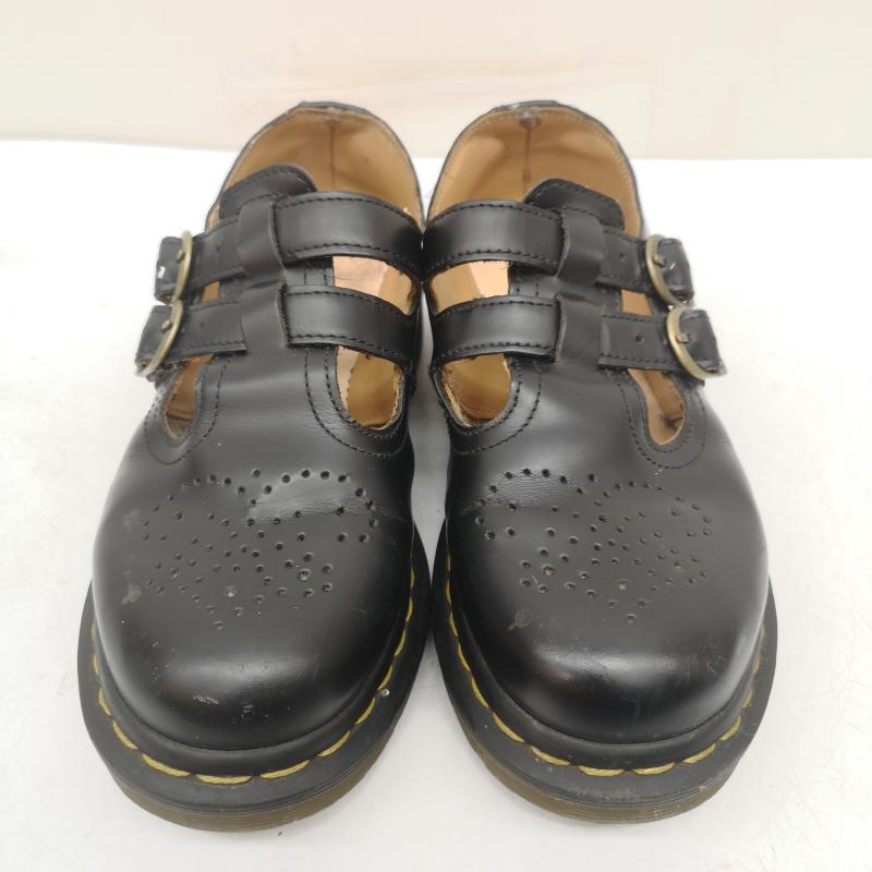 ドクターマーチン Dr.Martens ブーツ 一般 MARY JANE メリージェーン レザーシューズ 12916 ストラップ メダリオン UK：4 黒 / ブラック / black レディース USED 古着 中古 50162659