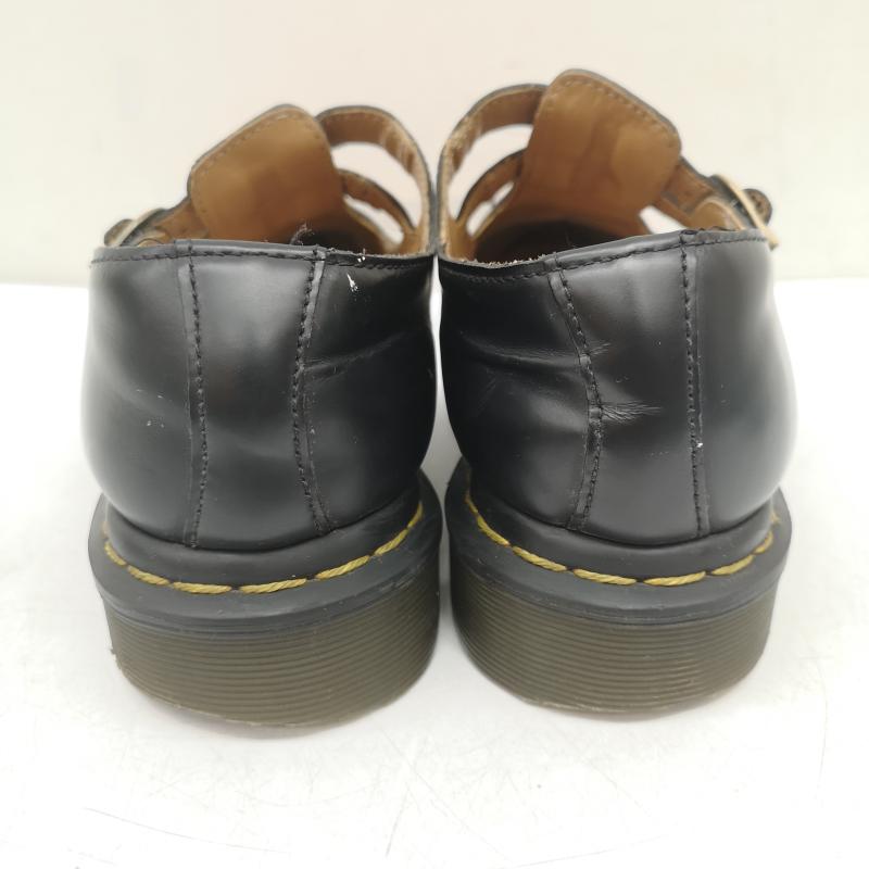 ドクターマーチン Dr.Martens ブーツ 一般 MARY JANE メリージェーン レザーシューズ 12916 ストラップ メダリオン UK：4 黒 / ブラック / black レディース USED 古着 中古 50162659