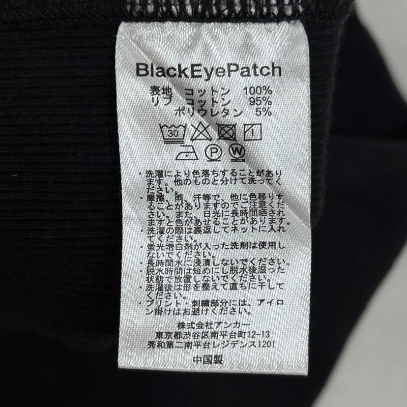 ブラックアイパッチ BlackEyePatch パーカー 長袖 取扱注意 ロゴ 刺繍 プリント サイドリブ プルオーバー フーディ パーカー S 黒 / ブラック / black メンズ USED 古着 中古 50162664