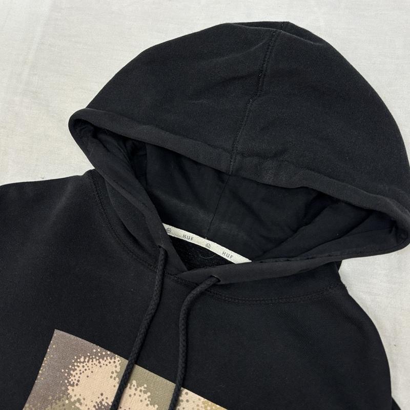 ハフ HUF パーカー 長袖 スクエアロゴ プルオーバー フーディ スウェット パーカー M 黒 / ブラック / black メンズ USED 古着 中古 50162667