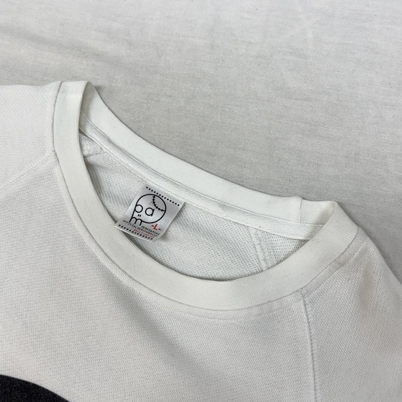 古着 USED トレーナー 長袖 PERKS＆MINI ラグランスリーブ スウェット トレーナー 長袖 L 白 / ホワイト / white メンズ USED 古着 中古 50162668