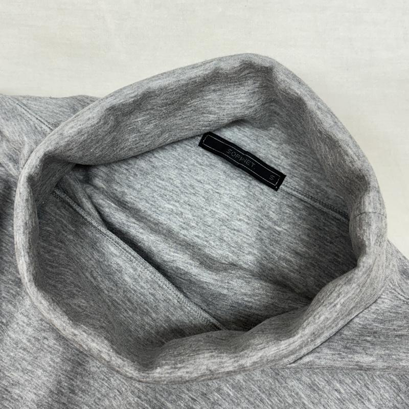 ソフネット SOPHNET. トレーナー 長袖 SOPH-212025 テックニット ワイド タートルネック プルオーバー トレーナー S 灰 / グレー / gray メンズ USED 古着 中古 50162669