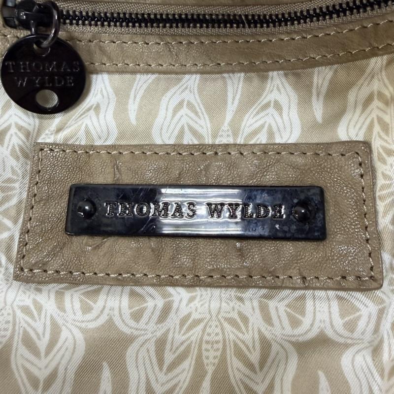 トーマスワイルド THOMAS WYLDE ショルダーバッグ ショルダーバッグ スカルフリンジショルダーバッグ レザー leather bag ベージュ - スカル ベージュ / ベージュ / beige X 黒 / ブラック / black メンズ USED 古着 中古 50162673