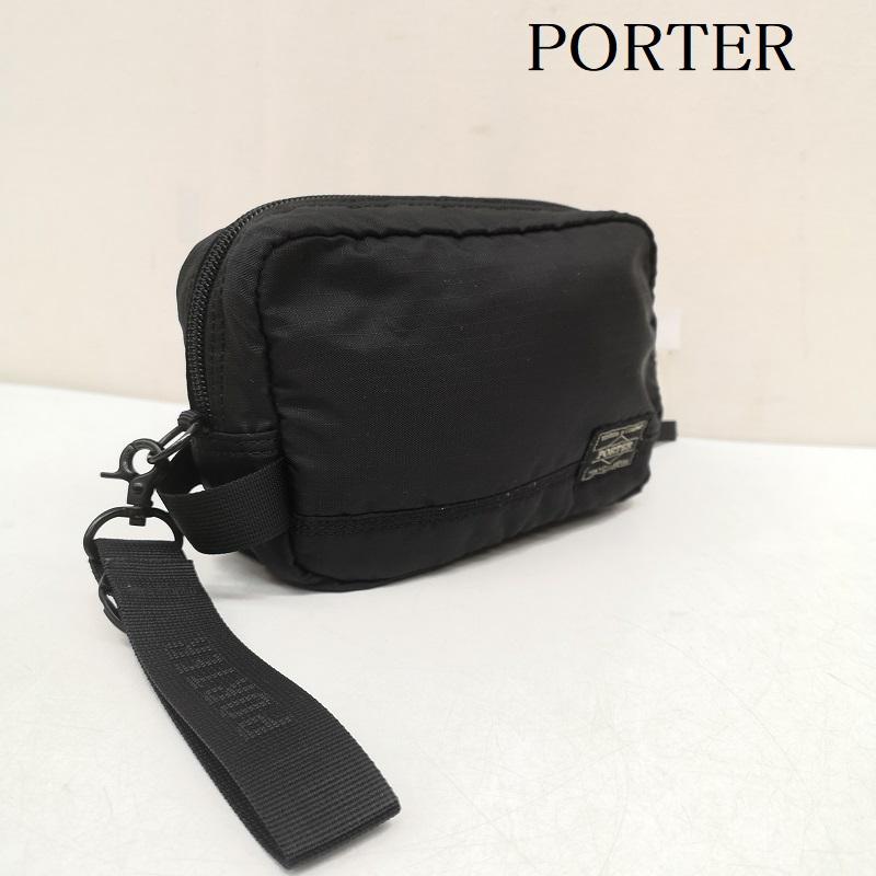 ポーター PORTER ポーチ ポーチ FLASH フラッシュ ポーチ バッグ - 黒 / ブラック / black メンズ USED 古着 中古 50162680