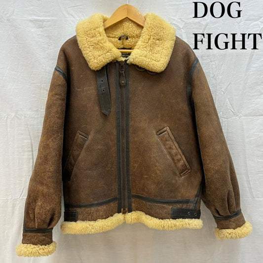 ドッグファイト DOG FIGHT ジャケット、上着 フライトジャケット B-3 シープスキン ムートン レザー ボア フライトジャケット M メンズ USED 古着 中古 50162687