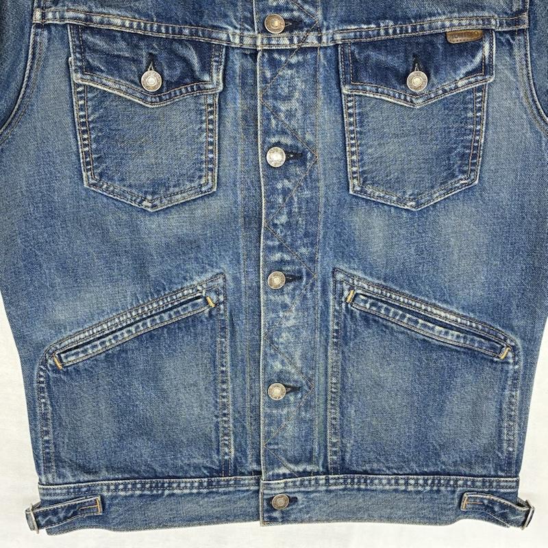 トム フォード TOM FORD ジャケット、上着 ジャンパー、ブルゾン 18ss ICON DENIM JACKET サイドベルト ウォッシュ ヴィンテージ 加工 デニムジャケット TFD111 M メンズ USED 古着 中古 50162689