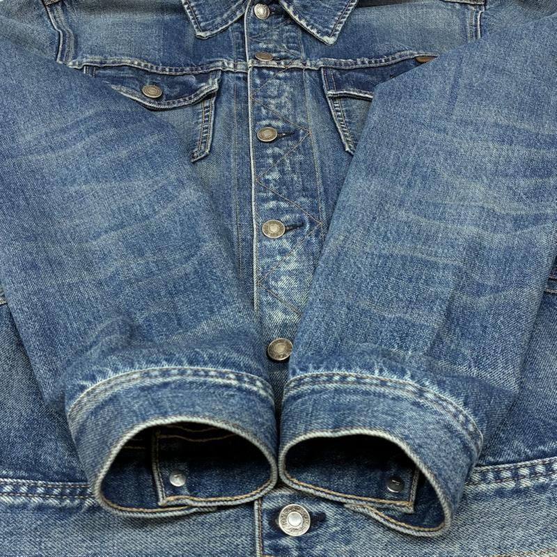 トム フォード TOM FORD ジャケット、上着 ジャンパー、ブルゾン 18ss ICON DENIM JACKET サイドベルト ウォッシュ ヴィンテージ 加工 デニムジャケット TFD111 M メンズ USED 古着 中古 50162689