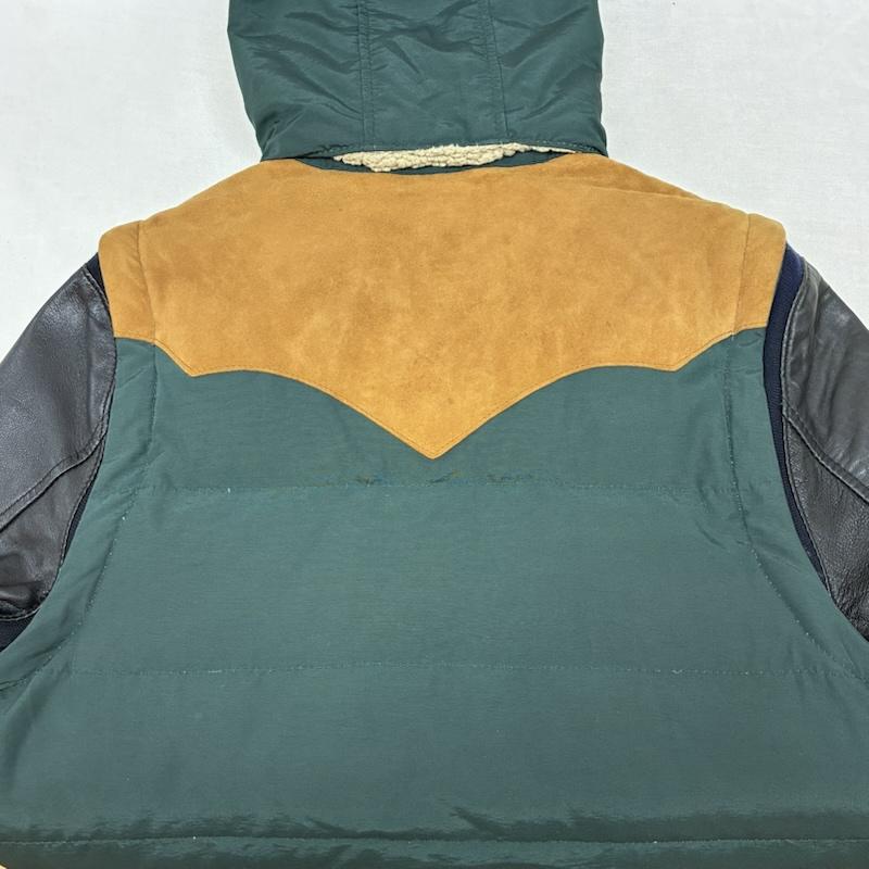 グラム glamb ジャケット、上着 ダウンジャケット VOX DOWN JACKET 3WAY 袖レザー ナイロン ダウン ジャケット ベスト 2 メンズ USED 古着 中古 50162693