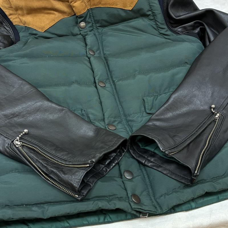 グラム glamb ジャケット、上着 ダウンジャケット VOX DOWN JACKET 3WAY 袖レザー ナイロン ダウン ジャケット ベスト 2 メンズ USED 古着 中古 50162693