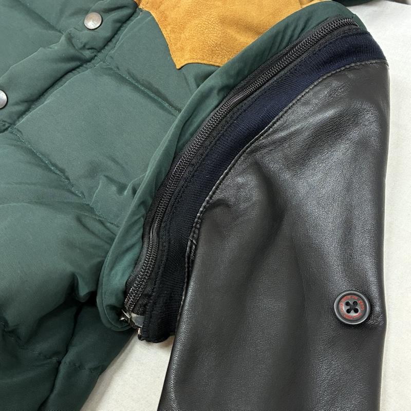 グラム glamb ジャケット、上着 ダウンジャケット VOX DOWN JACKET 3WAY 袖レザー ナイロン ダウン ジャケット ベスト 2 メンズ USED 古着 中古 50162693