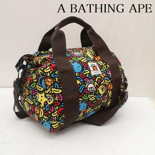 アベイシングエイプ A BATHING APE ボストンバッグ ボストンバッグ BAPE KIDS ベイプキッズ ミニ ボストンバッグ 2WAY ショルダー - メンズ USED 古着 中古 50162702