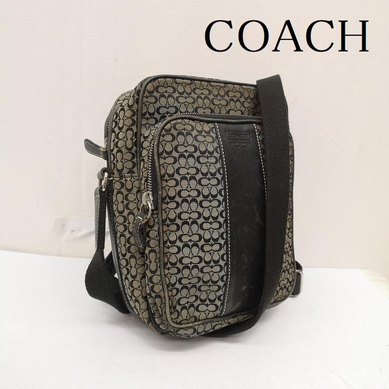 コーチ COACH ショルダーバッグ ショルダーバッグ ミニ シグネチャー 柄 キャンバス レザー ショルダーバッグ 4274 - レディース USED 古着 中古 50162716