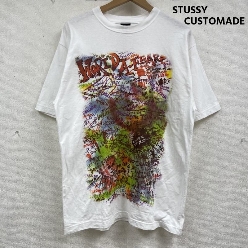 ステューシー STUSSY Tシャツ 半袖 STUSSY CUSTOMADE 00s WORLD A FEARS グラフィック Tシャツ 白 / ホワイト / white メンズ USED 古着 中古 50162720