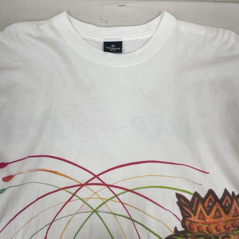 ステューシー STUSSY Tシャツ 半袖 USA製 CUSTOMADE 00s ドローイング ライオン プリント Tシャツ 白 / ホワイト / white メンズ USED 古着 中古 50162721