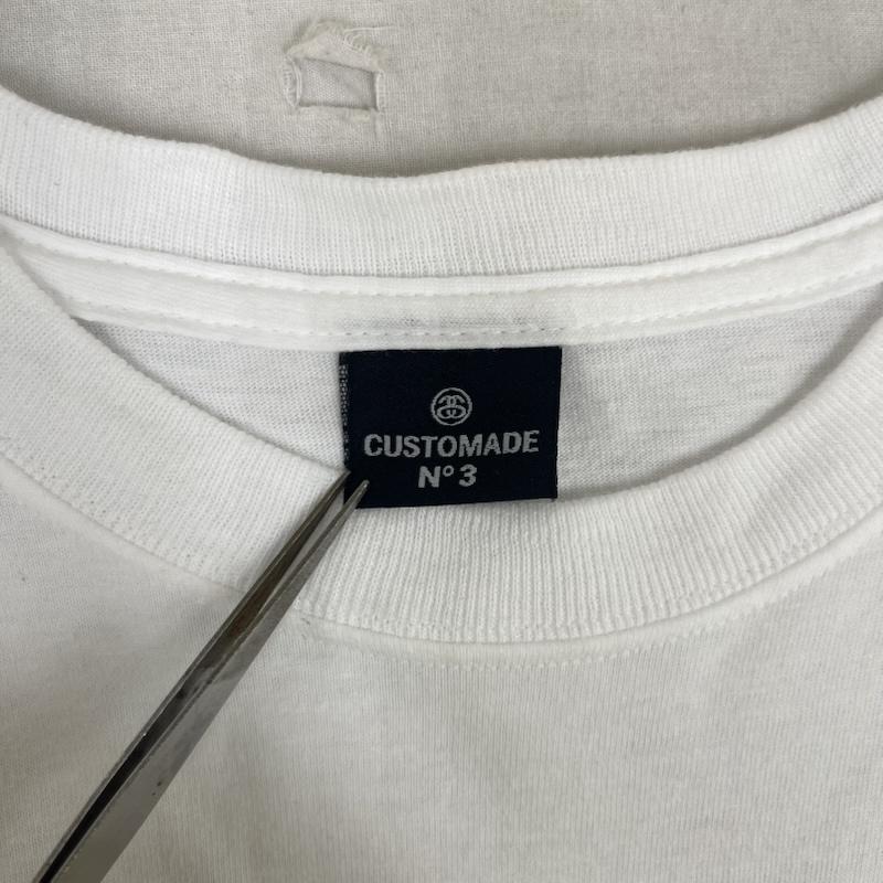 ステューシー STUSSY Tシャツ 半袖 USA製 CUSTOMADE 00s ドローイング ライオン プリント Tシャツ 白 / ホワイト / white メンズ USED 古着 中古 50162721