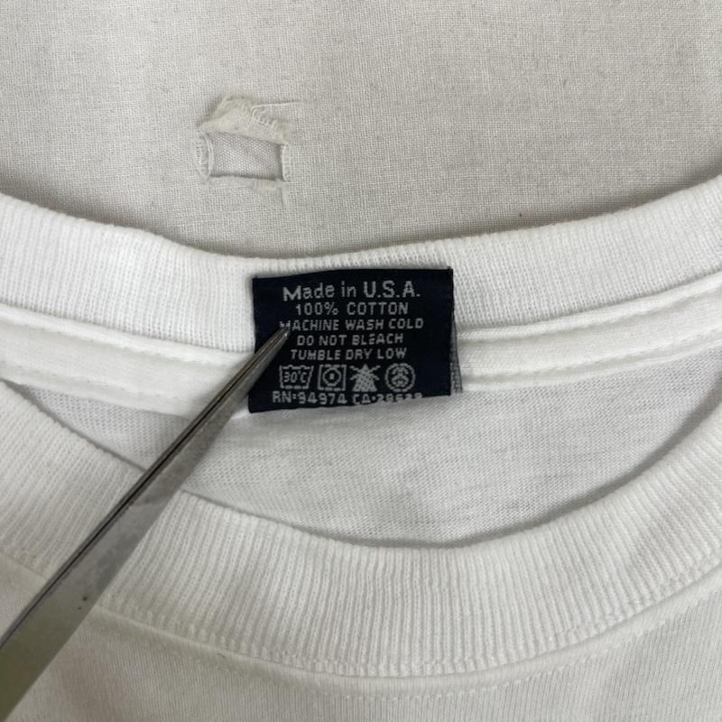 ステューシー STUSSY Tシャツ 半袖 USA製 CUSTOMADE 00s ドローイング ライオン プリント Tシャツ 白 / ホワイト / white メンズ USED 古着 中古 50162721