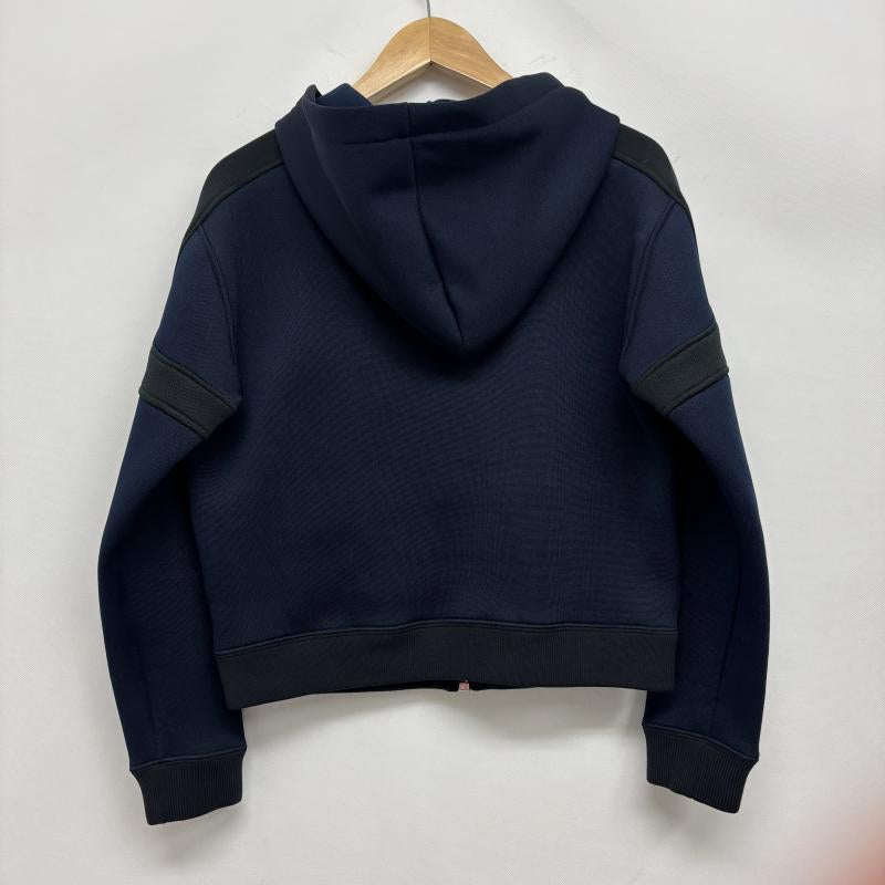 ルイヴィトン LOUIS VUITTON ジャケット、上着 ジャンパー、ブルゾン FDVB06QTS ボンディング パテント フラワープリント ジップアップ パーカー XS 紺 / ネイビー / navy X 黒 / ブラック / black レディース USED 古着 中古 50162724