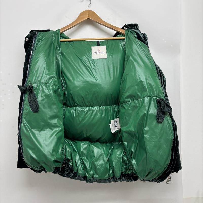 モンクレール MONCLER ジャケット、上着 ダウンジャケット ベロア ダウンジャケット BUTOR ビュトール ベルベット ダークグリーン size00 - レディース USED 古着 中古 50162726