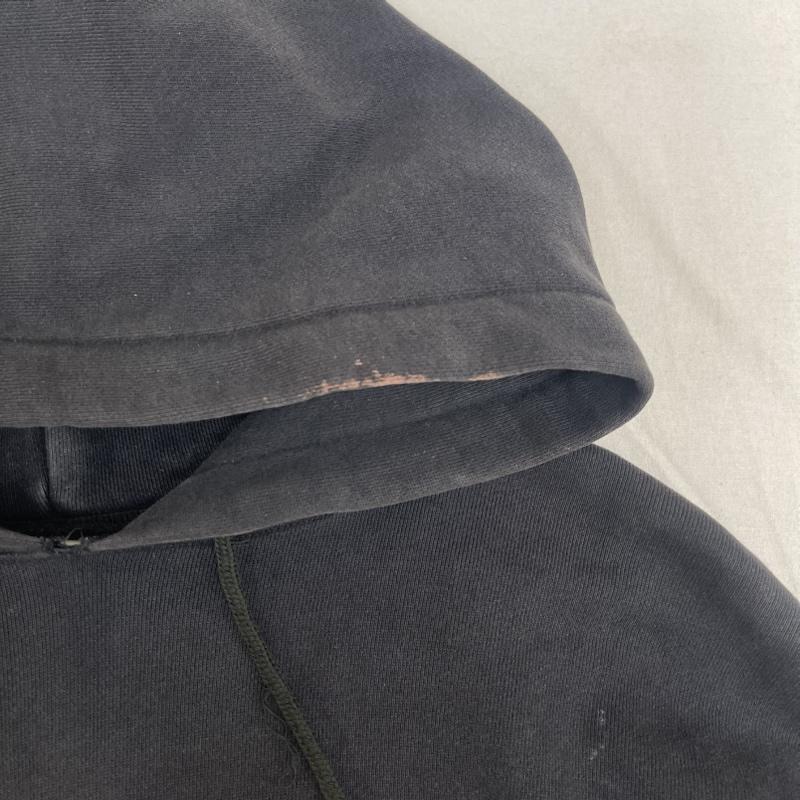 ブラックアイパッチ BlackEyePatch パーカー 長袖 取扱注意 センターロゴ 警告ラベル プルオーバー パーカー フーディー L 黒 / ブラック / black メンズ USED 古着 中古 50162733