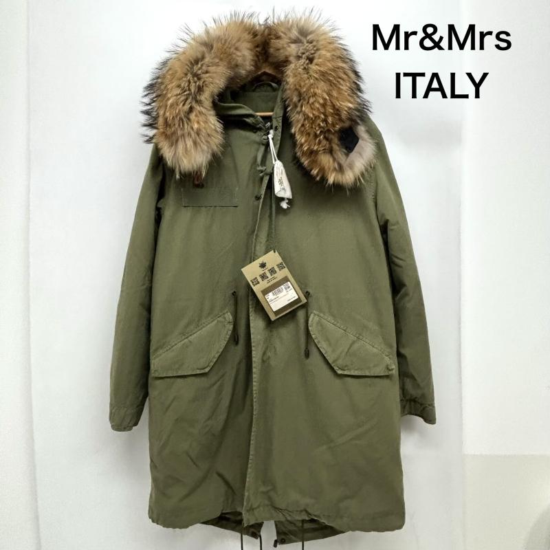 ミスターアンドミセスイタリー MR&MRS ITALY コート コート一般 ミリタリーコート 202PK1001M ファー タグ付き M オリーブグリーン / オリーブグリーン / メンズ USED 古着 中古 50162737