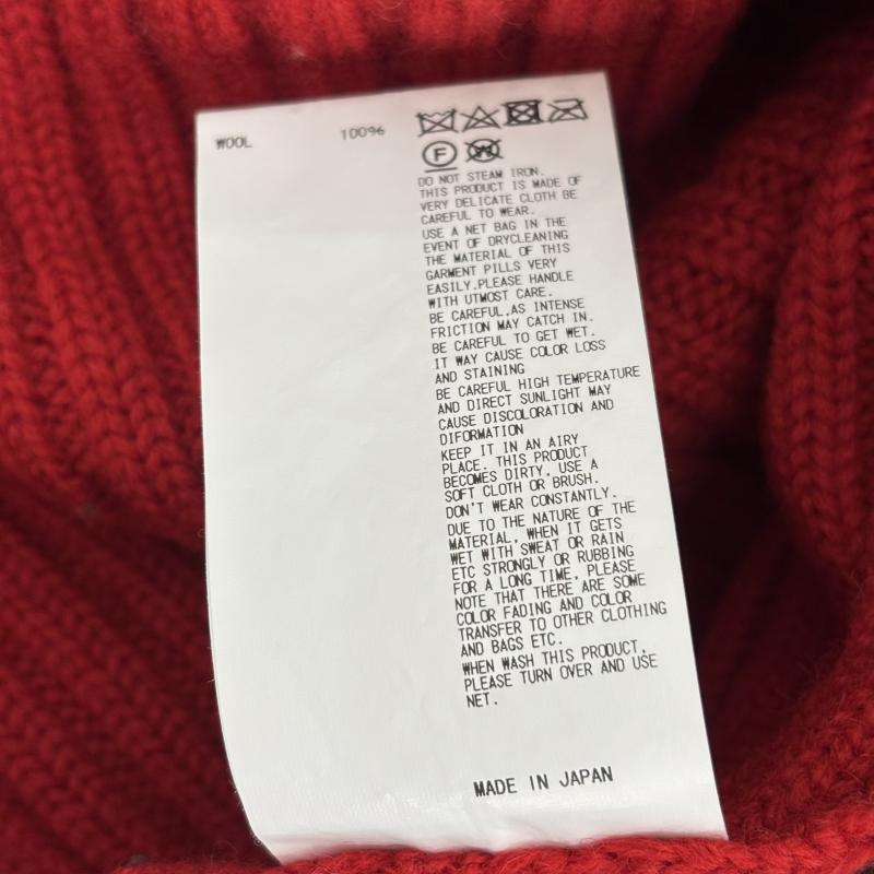 カラー kolor ニット、セーター 長袖 クレイジーパターンニット 19AW ボリューム ミックス ウール 厚手 ニット タートルネック 1 メンズ USED 古着 中古 50162738