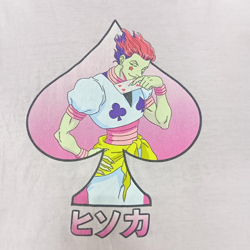 古着 USED Tシャツ 半袖 HUNTER × HUNTER ヒソカ スペード ピンク XL キャラクター 桃 / ピンク / pink メンズ USED 古着 中古 50162741