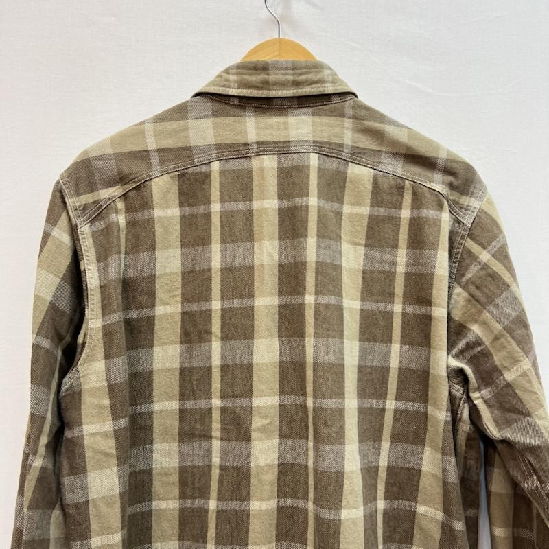 シュガーケーン SUGAR CANE シャツ、ブラウス 長袖 SC27437 6.2oz TWILL CHECK WORK SHIRT ワークチェックシャツ M 茶 / ブラウン / brown メンズ USED 古着 中古 50162747