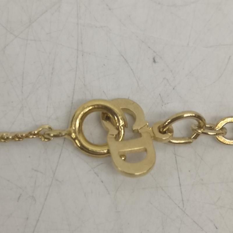 クリスチャンディオール Christian Dior アクセサリー ネックレス、ペンダント CD ロゴ サークル ゴールド ネックレス メッキ - レディース USED 古着 中古 50162749