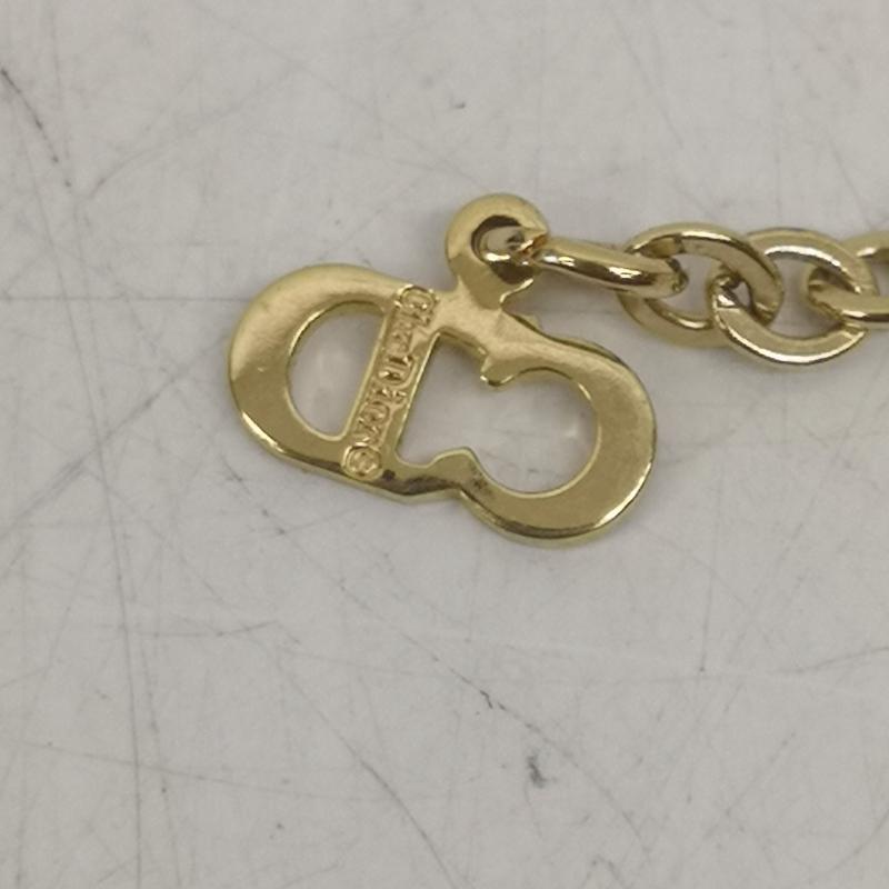 クリスチャンディオール Christian Dior アクセサリー ネックレス、ペンダント CD ロゴ サークル ゴールド ネックレス メッキ - レディース USED 古着 中古 50162749