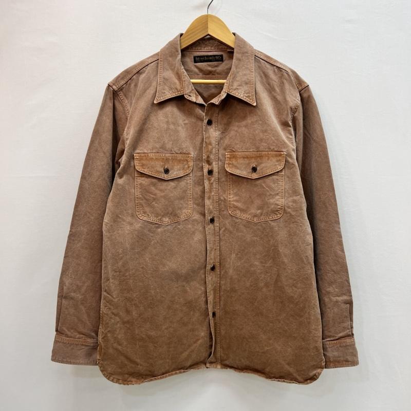 フルカウント FULLCOUNT シャツ、ブラウス 長袖 4076 Old Japanese Twill Work Shirt 雲斎織 ワークシャツ 42 茶 / ブラウン / brown メンズ USED 古着 中古 50162751