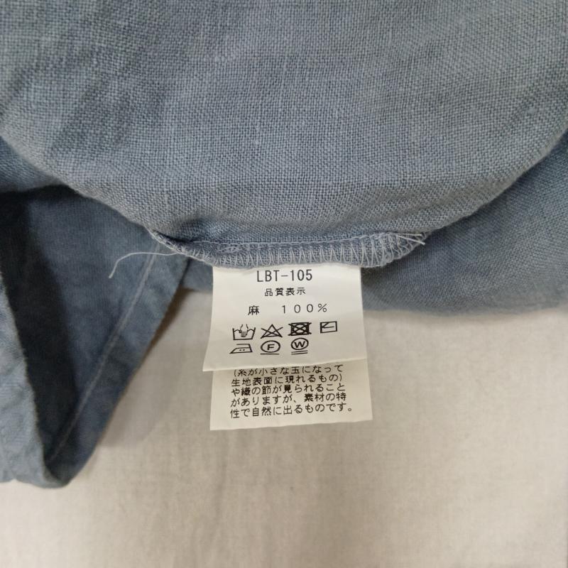 古着 USED ワンピース ロングスカート LAITERIE レイトリー 半袖リネンロングワンピース Vネック ラグランスリーブ マキシ ラウンドヘム 麻 - 無地 水色 / ライトブルー / レディース USED 古着 中古 50162754