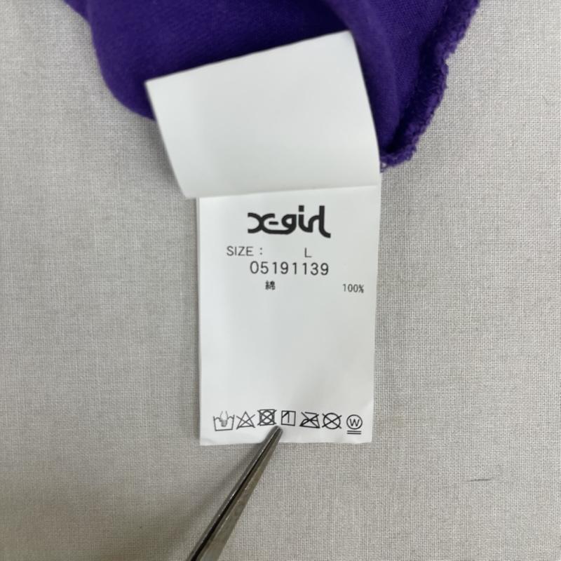 エックスガール X-girl Tシャツ 半袖 ジョジョの奇妙な冒険 コラボ プリント 限定 半袖 Tシャツ L 紫 / パープル / purple レディース USED 古着 中古 50162759