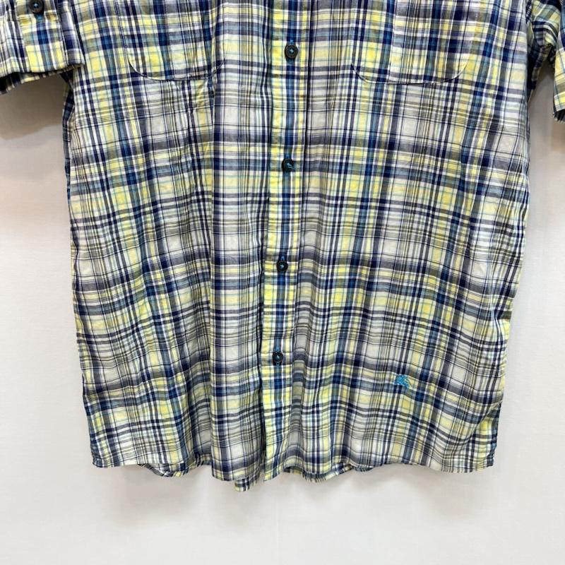バーバリーブラックレーベル BURBERRY BLACK LABEL シャツ、ブラウス 半袖 ワイヤー入り 半袖 チェックシャツ y2k 2 青 / ブルー / blue X 黄 / イエロー / yellow X 白 / ホワイト / white メンズ USED 古着 中古 50162761