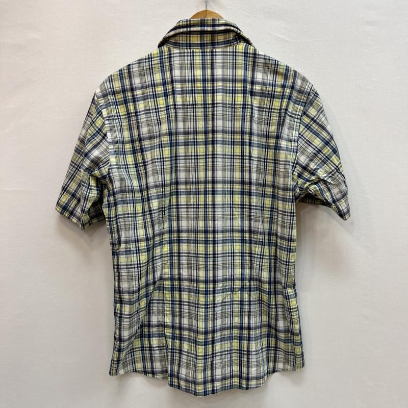 バーバリーブラックレーベル BURBERRY BLACK LABEL シャツ、ブラウス 半袖 ワイヤー入り 半袖 チェックシャツ y2k 2 青 / ブルー / blue X 黄 / イエロー / yellow X 白 / ホワイト / white メンズ USED 古着 中古 50162761