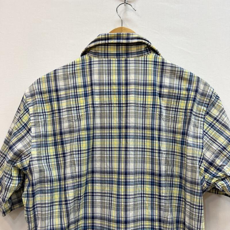 バーバリーブラックレーベル BURBERRY BLACK LABEL シャツ、ブラウス 半袖 ワイヤー入り 半袖 チェックシャツ y2k 2 青 / ブルー / blue X 黄 / イエロー / yellow X 白 / ホワイト / white メンズ USED 古着 中古 50162761