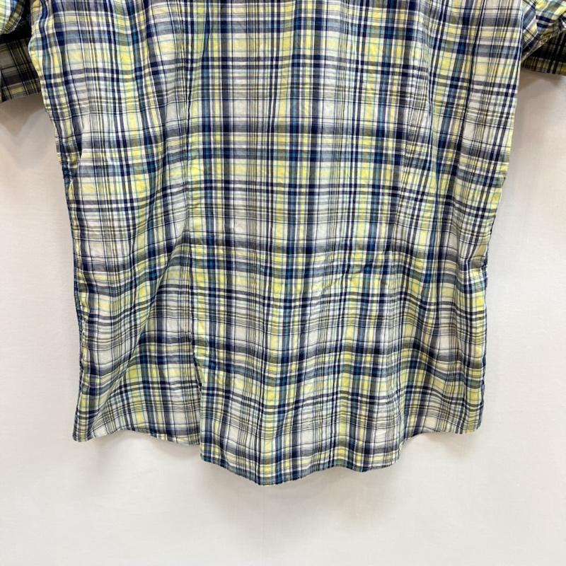 バーバリーブラックレーベル BURBERRY BLACK LABEL シャツ、ブラウス 半袖 ワイヤー入り 半袖 チェックシャツ y2k 2 青 / ブルー / blue X 黄 / イエロー / yellow X 白 / ホワイト / white メンズ USED 古着 中古 50162761