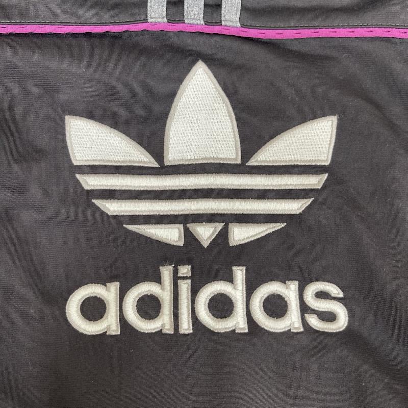 アディダス adidas ジャケット、上着 ジャンパー、ブルゾン 90s ヴィンテージ トレフォイル ロゴ 刺繍 トラック ジャケット 黒 / ブラック / black メンズ USED 古着 中古 50162763