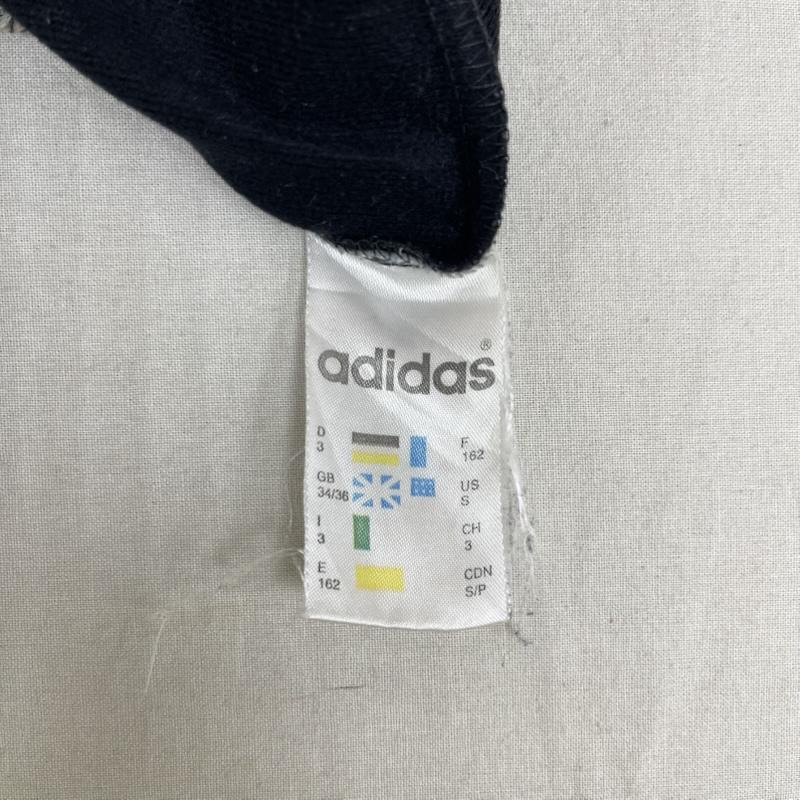 アディダス adidas ジャケット、上着 ジャンパー、ブルゾン 90s ヴィンテージ トレフォイル ロゴ 刺繍 トラック ジャケット 黒 / ブラック / black メンズ USED 古着 中古 50162763