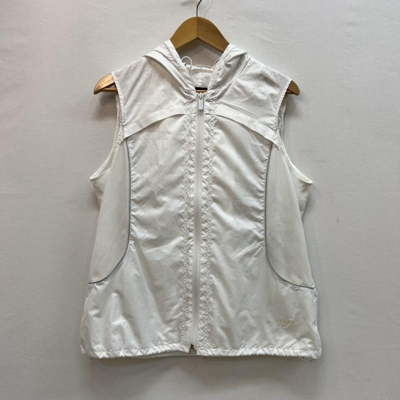 バーバリーゴルフ BURBERRY GOLF ベスト ベスト サイドメッシュ フード ベスト L 白 / ホワイト / white メンズ USED 古着 中古 50162764