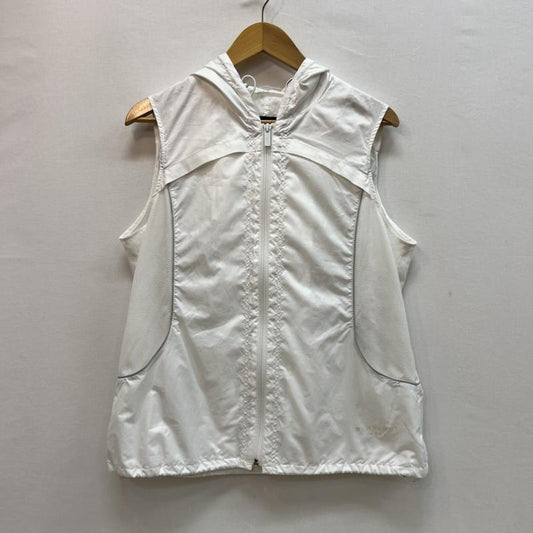 バーバリーゴルフ BURBERRY GOLF ベスト ベスト サイドメッシュ フード ベスト L 白 / ホワイト / white メンズ USED 古着 中古 50162764