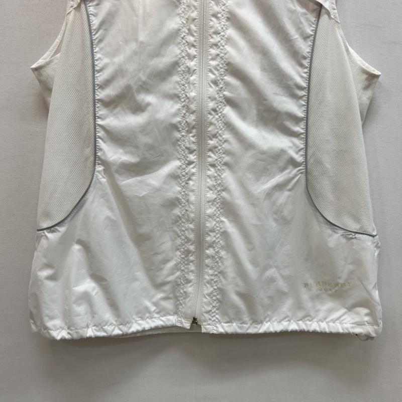 バーバリーゴルフ BURBERRY GOLF ベスト ベスト サイドメッシュ フード ベスト L 白 / ホワイト / white メンズ USED 古着 中古 50162764