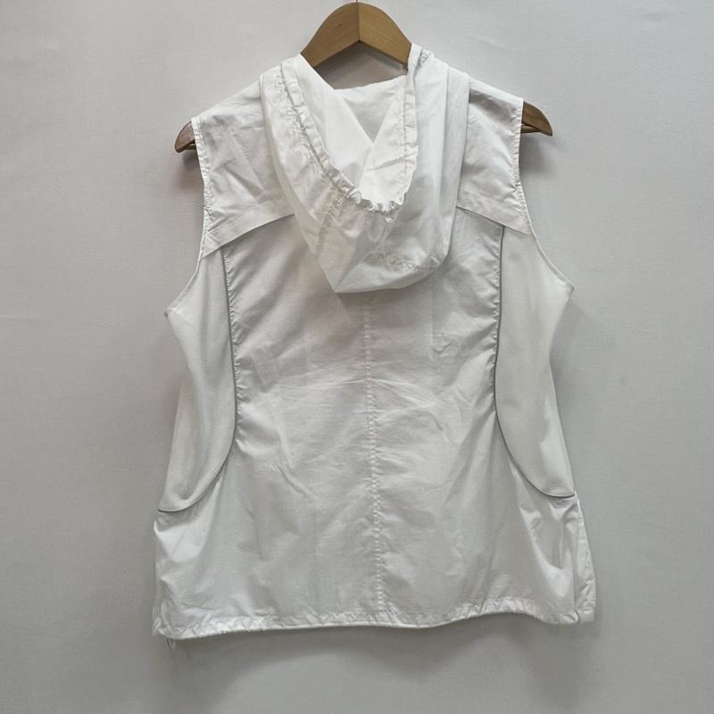バーバリーゴルフ BURBERRY GOLF ベスト ベスト サイドメッシュ フード ベスト L 白 / ホワイト / white メンズ USED 古着 中古 50162764