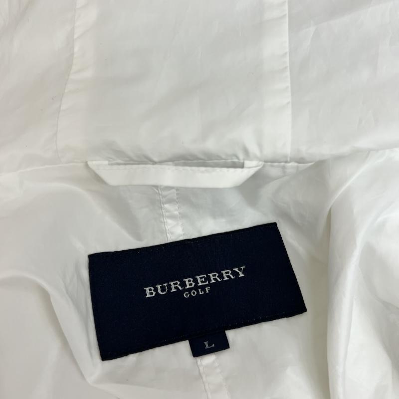 バーバリーゴルフ BURBERRY GOLF ベスト ベスト サイドメッシュ フード ベスト L 白 / ホワイト / white メンズ USED 古着 中古 50162764