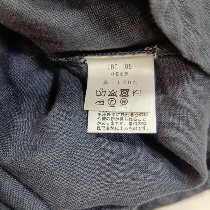 古着 USED ワンピース ロングスカート LAITERIE レイトリー 半袖リネンロングワンピース Vネック ラグランスリーブ マキシ ラウンドヘム 麻 - 無地 ダークグレー / ダークグレー / レディース USED 古着 中古 50162778