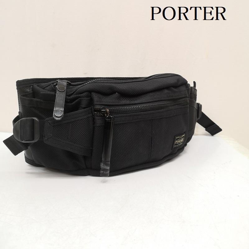 ポーター PORTER ボディバッグ ボディバッグ HEAT ヒート ボディバッグ ウエストバッグ - 黒 / ブラック / black メンズ USED 古着 中古 50162797