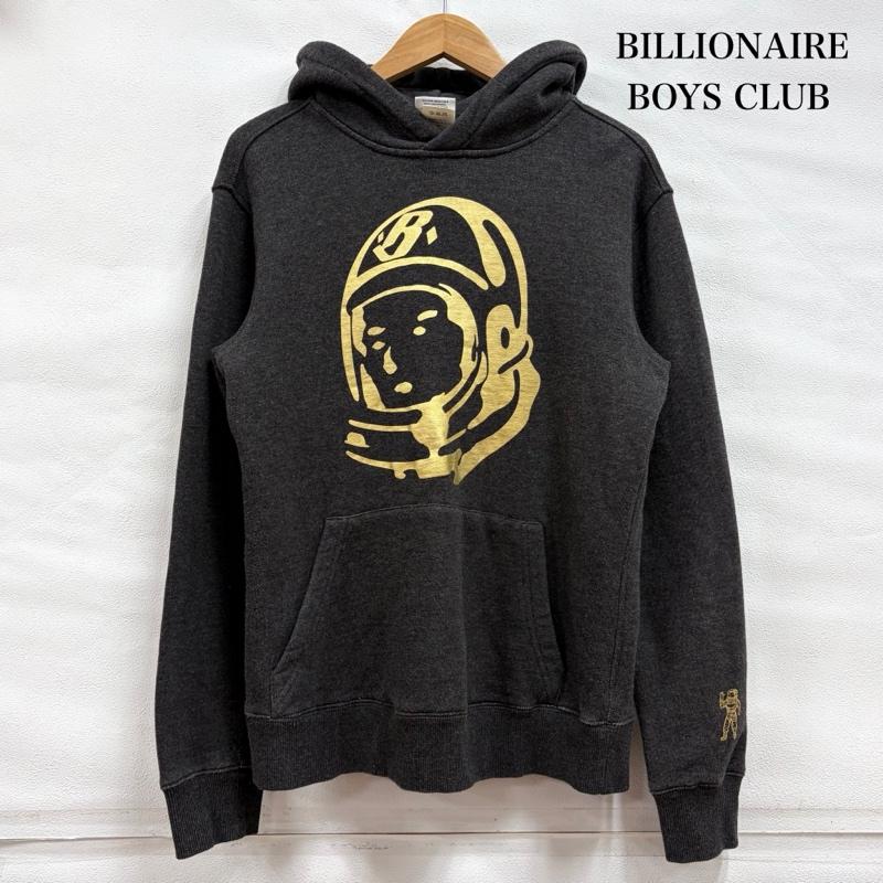 ビリオネア・ボーイズ・クラブ BILLIONAIRE BOYS CLUB パーカー 長袖 プリント パーカー フーディー 裏起毛 S プリント チャコールグレー / チャコールグレー / X 金 / ゴールド / gold color メンズ USED 古着 中古 50162813